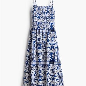 H&M Blue and White Floral Maxi Dress